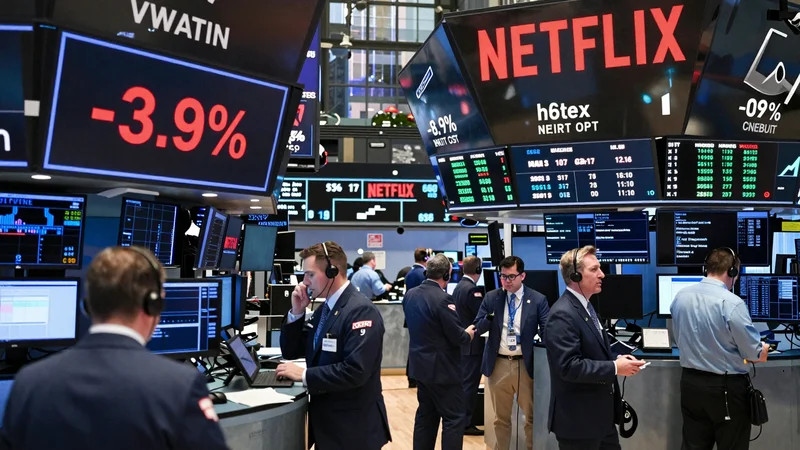 Netflix ner 3,9 procent, dämpar tech på Wall Street