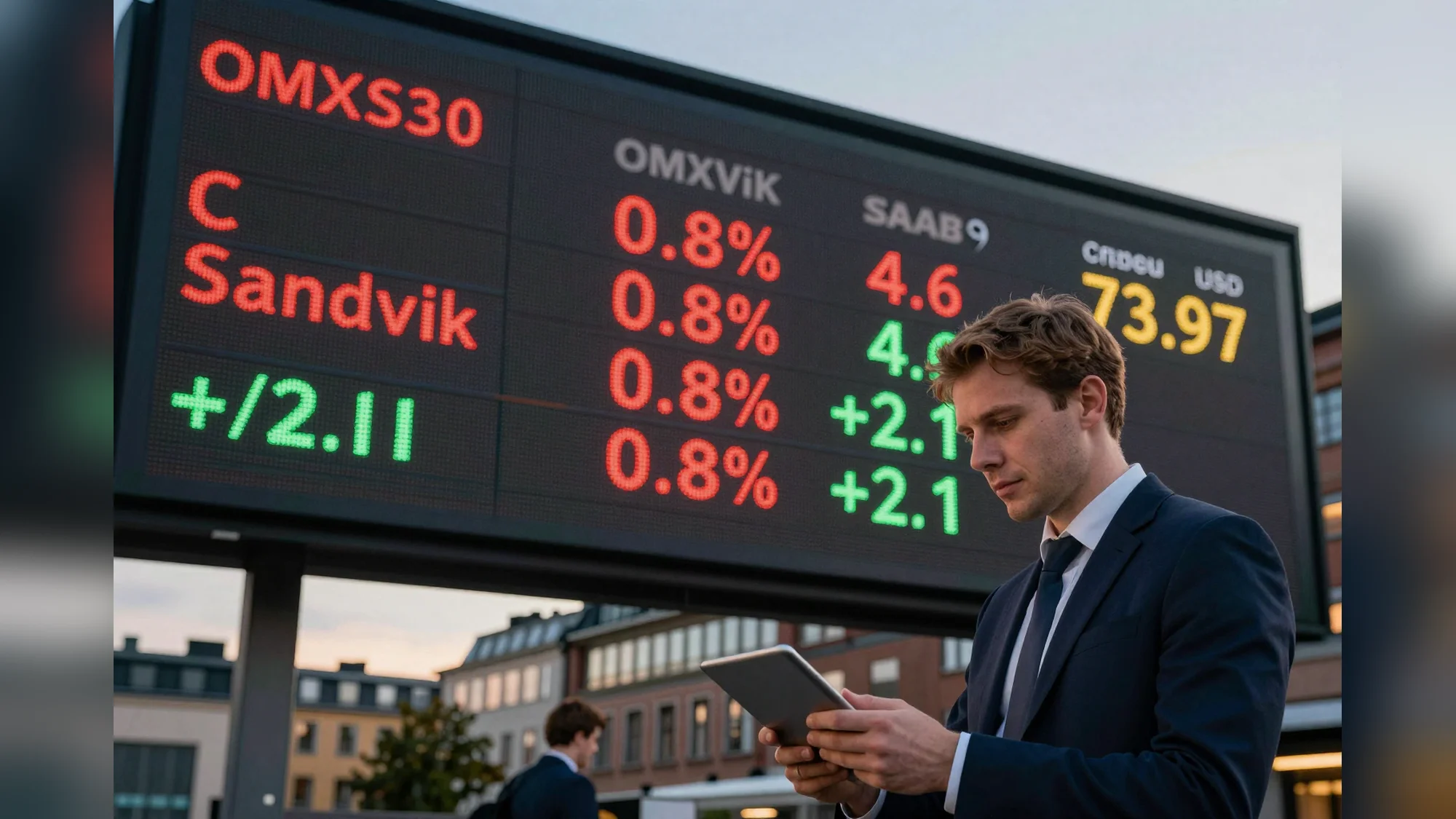 OMXS30: bredare marknad föll 0,8 procent efter sektorrotation