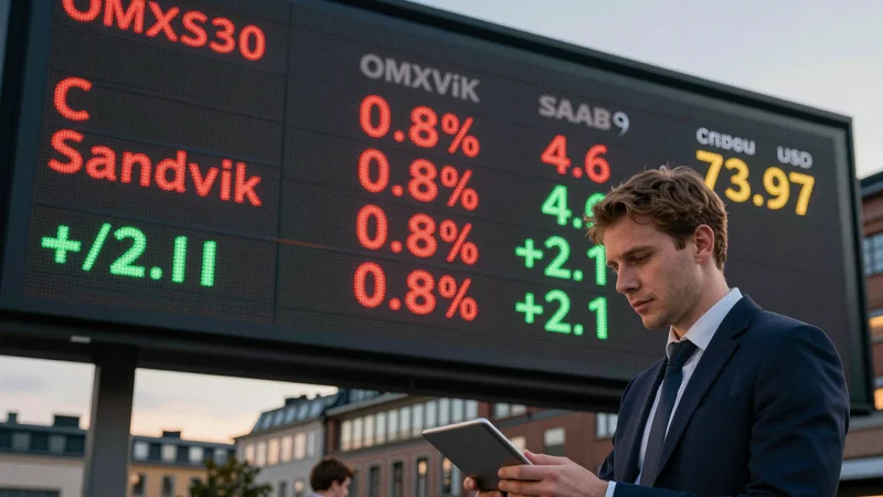 OMXS30: bredare marknad föll 0,8 procent efter sektorrotation