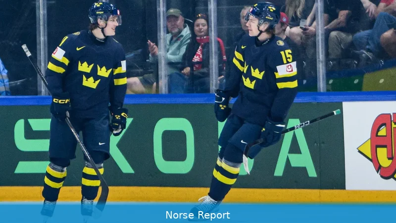 Norge slår Sverige 3-2 i Hockey-VM, mål i numerärt underläge avgör