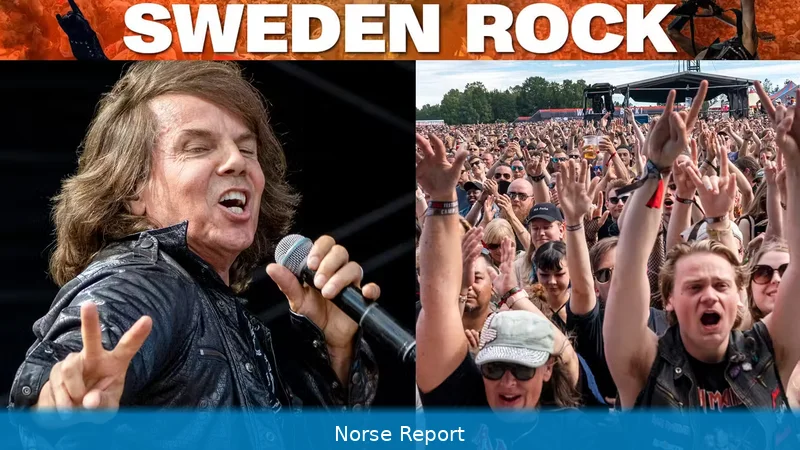 Iron Maiden på Sweden Rock: 50 år, stridsfordon, jubel